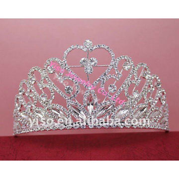 Silberne Strass-Tiara